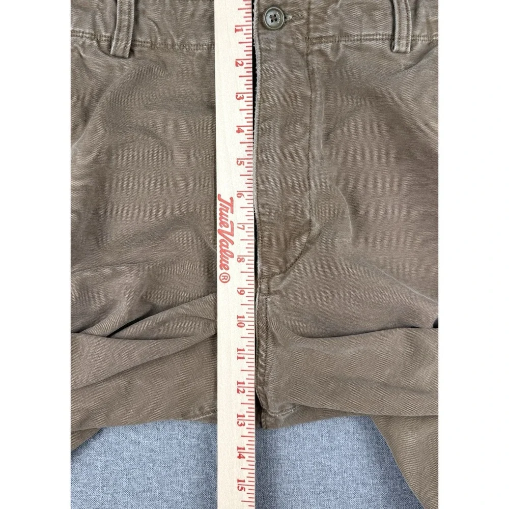 Banana Republic Men's Brown Chino Shorts Size 36 Flat Front Casual Cotton